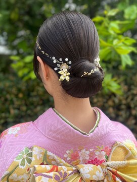 カインド 南青山(hair&make up KIND) タイトローシニヨン　和装ヘアアレンジ