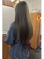 ニール 名古屋 伏見 丸の内(NEELU)&nbsp;【RIE】ブリーチなしダブルカラーで作るオリーブベージュ