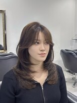ザ アクネ 岡崎竜美丘店(THE ACNE) レイヤー_ハッシュカット_顔周り