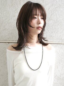ニコフクオカヘアーメイク(NIKO Fukuoka Hair Make) [NIKO]ミディアムレイヤー/ハッシュカット/ブラウンカラー
