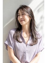 アッシュ 学芸大学店(Ash)&nbsp;ロング/大人女性/ラベンダーグレージュ/髪質改善カラー