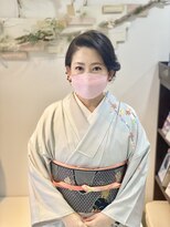 ヘアセットサロンエッジ(Edge)&nbsp;訪問着ギブソンタックスタイル