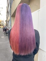 タイドヘア 茨木店(TIDE HAIR) ピンク×パープル