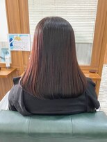 ビーチ ヘア メイク 綱島店(BEACH hair make)&nbsp;セミロング/ストレート/こっくりカラー/うる艶髪/ショコラピンク