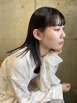 リブロ(liblo) 【ぱつっとミディアムボブ×透明感カラー】