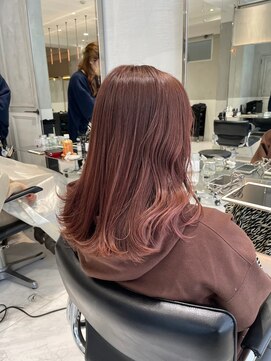 ガリカ(Gallica kinshicho) 【有坂映哉】暖色系カラーチェリーブラウン/ゆるふわフェミニン