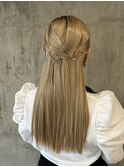 個性派シンプルヘア