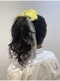 体育祭ヘアは盛り髪で決まり♪