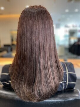 モーブブラウン ロングレイヤー ニュアンスカラー/20代30代