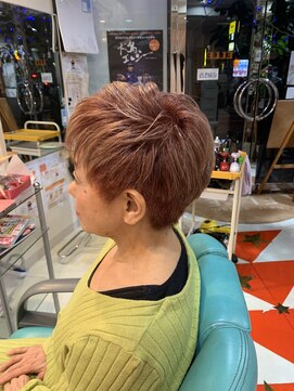 ヘアースタジオエル ダブルカラー(ブリーチと白髪染め)&カット