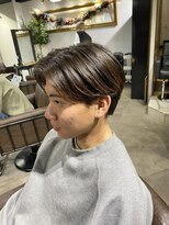 ウルフアッシュブラックカルマパーマベリーショート