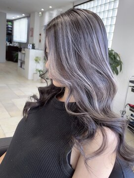 エスアンドケー 下通店(S&K) バレイヤージュ/コントラストハイライト