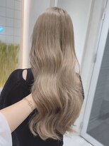 ロンド レア 天神大名店(Lond Le’a) ★小顔前髪ワンカールレイヤーカット黒髪ネビージュボ ブルフ