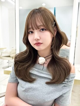 マウル 栄(MAEUL) ネビージュ　小顔に見せるヘア　ワンレン　ボブルフ