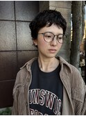 マッシュショートパーマ