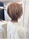 福山市Caaryネオウルフ×シャーベットピンクベージュ春スタイル