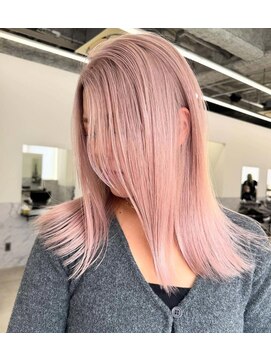 エゴル ナゴヤサカエ(ENGOL NAGOYA SAKAE) ピンクベージュ/ホワイトベージュ/ハイトーンカラー//