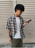 メンズショートウルフカットダークアッシュ　【GIA】
