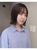 モカブラウン/切りっぱなしボブ