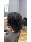 ロン毛緩めスパイラル