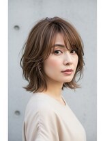マイン(MINe)&nbsp;小顔似合わせカット/外ハネボブ/インナーカラー/髪質改善