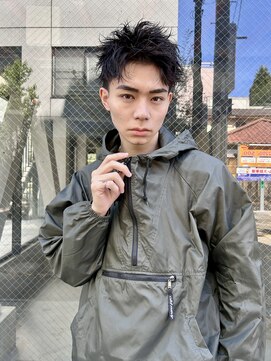 ヒュージ 表参道(huge) 刈り上げスパイキーショート/メンズパーマ/ニュアンスパーマ/