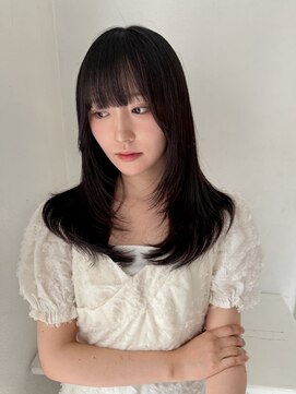 ロンドアベニール 北千住(Lond avenir) くびれヘア/顔周り/韓国/レイヤーカット/黒髪/ミディアム北千住