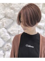 モアナ バイ ヘッドライト 宜野湾店(Moana by HEADLIGHT)&nbsp;Moana【宜野湾】#ピンクベージュ#ハンサムショート#刈り上げ