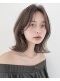 ココアベージュ/オリーブグレー/小顔/黒髪[立川/髪質改善]