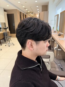 毛流れフェザーパーマ