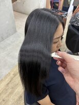 ロンドシエル 横浜(Lond ciel)&nbsp;オリーブグレー/韓国風巻き/レイヤーカット/髪質改善/縮毛矯正