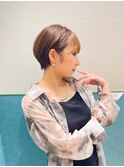 ハンサムショート/丸みショートボブ/20代30代40代50代/顔周り