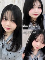 ロエ 大宮(LOE) ミルクティーブロンド/ダークブルー/ワンホンレイヤー