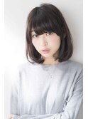 大人可愛いうるつやボブ/黒髪カタログ/アッシュブラック/