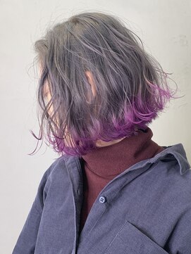 アミヘアーサプライ(AMI Hair Supply) シルバーグレー裾カラー/フレンチボブ/マニッシュショート/美髪