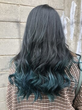 ライブトレア(LIVE TOREA) グラデーションカラーターコイズブルー