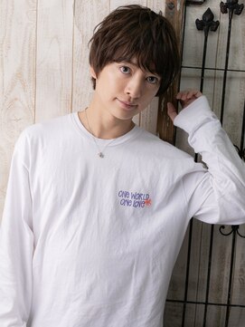 モッズヘア メン 南越谷南口店(mod's hair men) アンニュイで暖色系カラーバブルマッシュJ