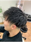 時短アイブロウ_センターパート, サイドパート,韓国マッシュ
