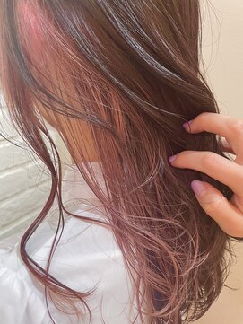 メイクス 表参道(MAKE'S omotesando) インナーカラー×ピンクベージュ