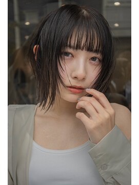 ヘアーラニッシュ 柏の葉キャンパス店(hair Lanish) ミニボブ/20代30代40代/アッシュブラック