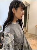 ロング×簡単ピンアレンジ