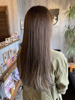 ヘアードレスビュー(hair dress V.I.E.W) ロング×ベージュ・グレー