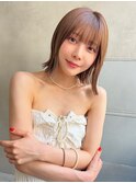 Aimee 町田　切りっぱなしボブ×ココアベージュ