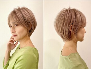 フォルテ 榛原パームス店の写真/白髪ぼかし透明感カラー&髪質改善で明るい白髪染め！グレイカラーも理想の色味と質感を☆【牧之原/吉田】