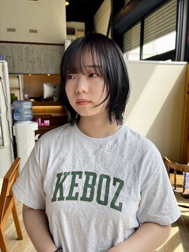 チル(Chill) chill/layerbob×透明感暗髪カラー