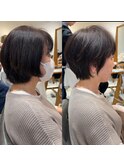 30代40代50代大人ナチュラルレイヤーショートボブ