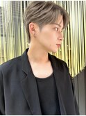 韓国メンズヘア センターパート ダウンパーマ