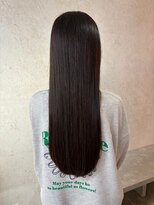 ビスクヘアデザイン(bisq hair design)&nbsp;髪質改善カラー　艶カラー　ブラウンカラー　ミディアム