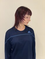 サミット アメ(SUMMIT ame.)&nbsp;ワインレッド×ウルフカット