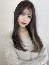 ルイマダーナ 栄店(LOUIMADNA) インナーカラー/ローレイヤーストレート/シースルーバング